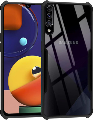 56 CASE AND COVER Back Cover for Samsung Galaxy A50s(Black, Silicon, Pack of: 1)