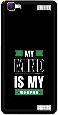 NDCOM Back Cover for Vivo V1 Max My Mind Is My Weapon Printed Hard Case(Multicolor, Hard Case, Pack of: 1)