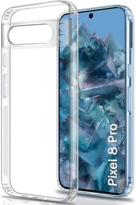 Spinzzy Back Cover for Google Pixel 8 Pro(Transparent, Camera Bump Protector, Silicon, Pack of: 1)