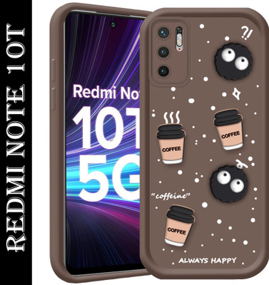 BOZTI Back Cover for Redmi Note 10T 5G(Brown, 3D Case, Pack of: 1)