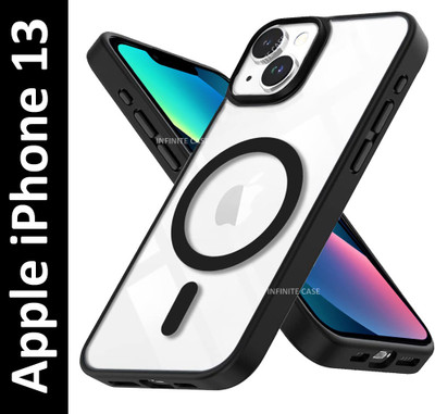 Infinite Case Back Cover for Apple iPhone 13(Black, Magsafe, Pack of: 1)