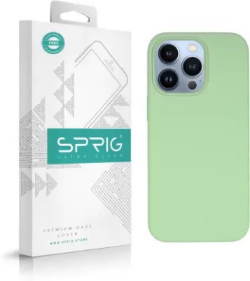 Sprig Liquid Silicone Back Cover for Apple iPhone 13 Pro(Green, Shock Proof, Silicon, Pack of: 1)