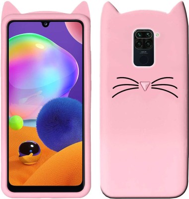 Fastship Back Cover for Mi Redmi Note 9(Pink, Grip Case, Silicon, Pack of: 1)