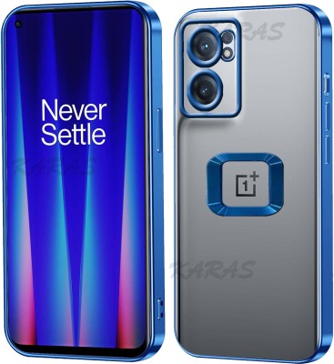 ANTICA Back Cover for OnePlus Nord CE 2 5G | Logo View Each Lens with CD Pattern Case(Blue, Camera Bump Protector, Silicon, Pack of: 1)