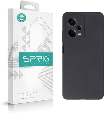 Sprig Liquid Silicone Back Cover for REDMI NOTE 12 PRO PLUS, Redmi Note 12 Pro Plus, Note 12 Pro Plus(Grey, Microfiber Lining, Silicon, Pack of: 1)