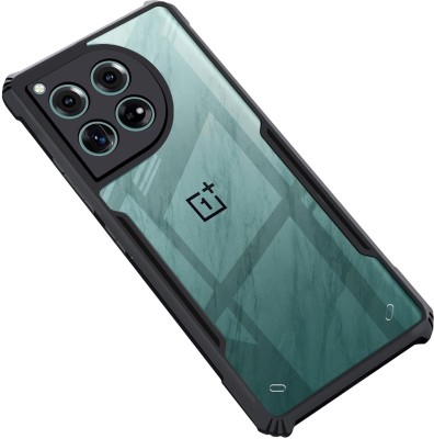 Frazil Back Cover for OnePlus 12, OnePlus 12 5G(Black, Transparent, Shock Proof, Pack of: 1)