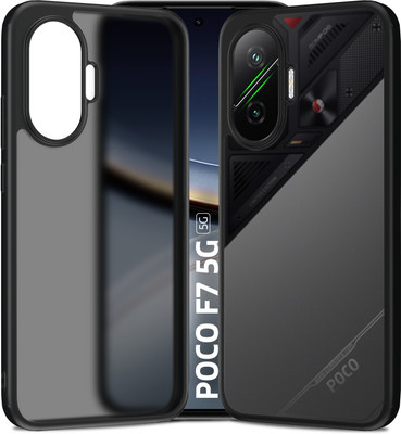 Golden Sand Back Cover for POCO F7 5G(Black, Shock Proof, Pack of: 1)