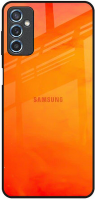 Hocopoco Back Cover for Samsung Galaxy M52 5G(Orange, Grip Case, Pack of: 1)