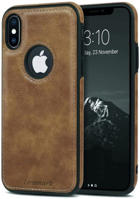 Creativo Back Cover for Apple iPhone XS Max Luxury Leather Slim Soft Grip Protective Cover(Brown, Grip Case, Pack of: 1)