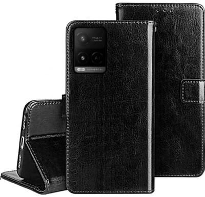 COST TO COST Back Cover for vivo Y33T, vivo Y33t V2146 Flip Cover(Black, Shock Proof, Pack of: 1)