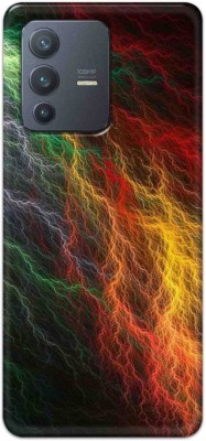 NDCOM Back Cover for Vivo V23 Pro 5G Rainbow Lightning Printed(Multicolor, Hard Case, Pack of: 1)