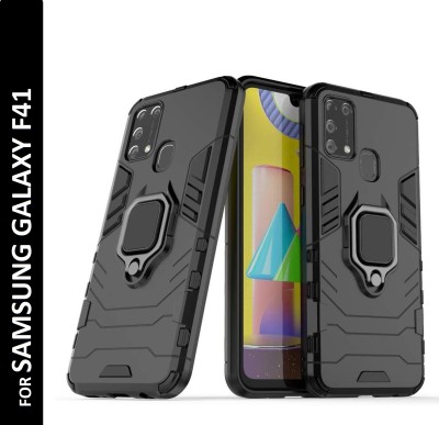 KWINE CASE Back Cover for SAMSUNG Galaxy F41(Black, Rugged Armor, Pack of: 1)