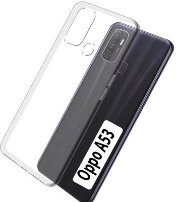 iCopertina Back Cover for Oppo A53(Transparent, Flexible, Silicon, Pack of: 1)