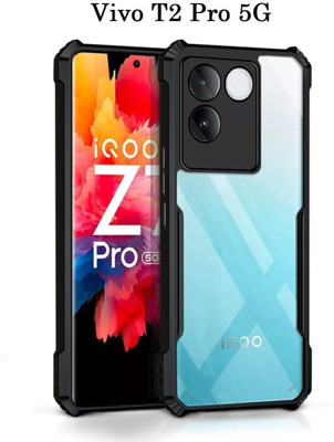 vizo Front & Back Case for Vivo T2 Pro 5G(Black, Rugged Armor, Pack of: 1)