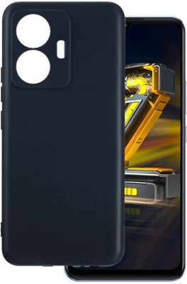 DMJHP Back Cover for iQoo Z6 Lite 5G(Black, Camera Bump Protector, Pack of: 1)