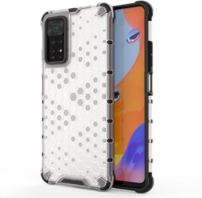 Accessories Kart Back Cover for Redmi Note 11 pro,Redmi Note 11 pro Plus Edge to Edge Boom Transparent honeycomb case(Transparent, Shock Proof, Pack of: 1)
