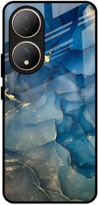 QRIOH Glass Back Cover for Vivo Y100(Multicolor, Grip Case, Pack of: 1)