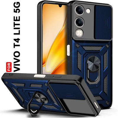 AESTMO Back Cover for Vivo T4 Lite 5G(Blue, Slider, Pack of: 1)