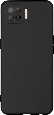 SRT Back Cover for Oppo F17 back cover(Black, Matte Finish, Pack of: 1)
