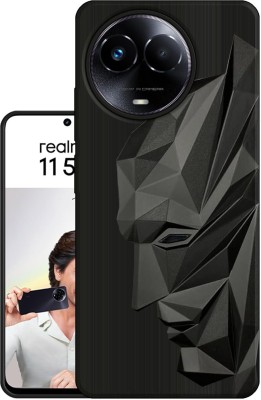 Casekoo - IN CASEKOO IN LOVE Back Cover for Realme 11x 5G, Realme 11 5G, Realme Narzo 60x 5G(Black, Grip Case, Silicon, Pack of: 1)