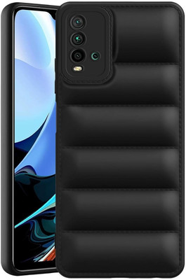 MOBIDEER Back Cover for Redmi 9 Power, Camera Bump Protector | 360 Protection(Black, Puffer, Pack of: 1)