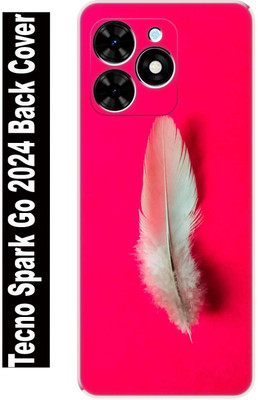 FlipCase Back Cover for Tecno Spark Go 2024(Pink, White, Silicon, Pack of: 1)