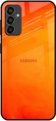 Hocopoco Back Cover for Samsung Galaxy M13(Orange, Grip Case, Pack of: 1)