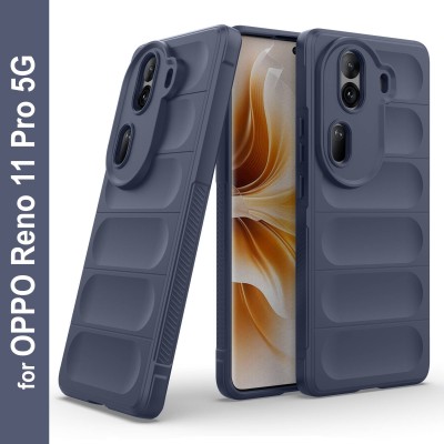 RESOURIS Back Cover for OPPO Reno 11 Pro 5G(Blue, Puffer, Silicon, Pack of: 1)