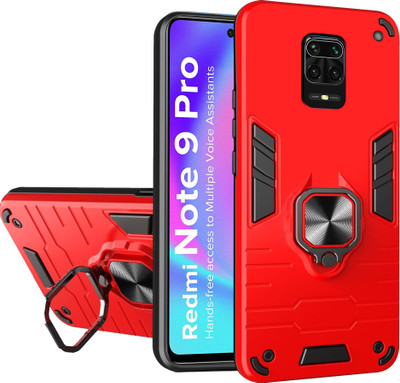 BOZTI Back Cover for Redmi Note 9 Pro(Red, Rugged Armor, Pack of: 1)