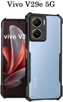 Aaralhub Back Cover for Vivo V29e 5G(Black, Dual Protection, Pack of: 1)