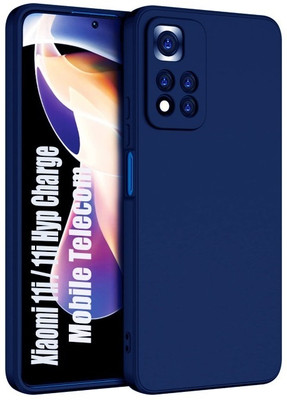 S-Softline Back Cover for Xiaomi 11i(Blue, Silicon, Pack of: 1)