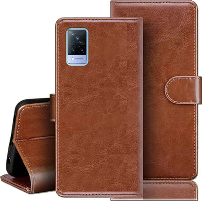 Rofix star Back Cover for VIVO V21 5G(Brown, Dual Protection, Pack of: 1)