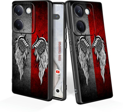 printwhiz Back Cover for Vivo Y200 Pro 5G, Vivo Y300Plus(Black)