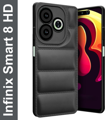 Nainz Back Cover for Infinix Smart 8 HD(Black, Camera Bump Protector, Pack of: 1)