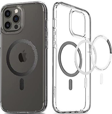 Spigen Ultra Hybrid Mag Back Cover for Apple iPhone 12 Pro, Apple iPhone 12(Transparent, Grip Case, Pack of: 1)