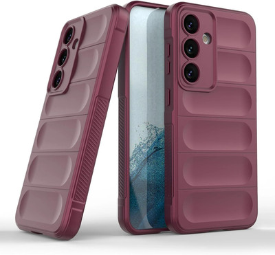 Flipkart SmartBuy Back Cover for SAMSUNG Galaxy S24 FE 5G(Maroon, Camera Bump Protector, Pack of: 1)