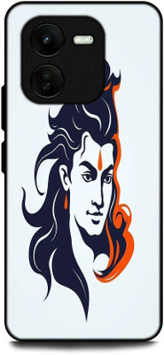 FAZAKA Back Cover for iQOO Z9x 5G On Glossy Metal Phone Cover | SHIV JI PRINTED SKETCH(Multicolor, Shock Proof, Pack of: 1)