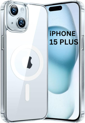 Flipkart SmartBuy Back Cover for Apple iPhone 15 Plus(Transparent, Magsafe, Pack of: 1)