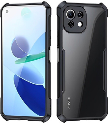 Mobile Back Cover Back Cover for Xiaomi Mi 11 Lite NE 5G(Black, Shock Proof, Silicon, Pack of: 1)
