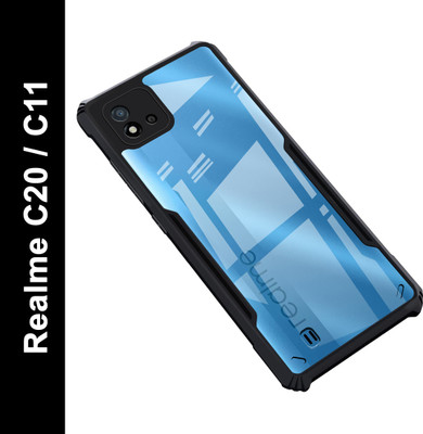 DINESSH Back Cover for New Realme C20, Realme C11 2021(Black, Shock Proof, Pack of: 1)