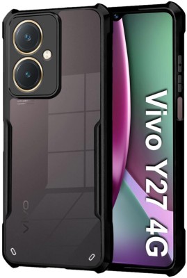 Cover Alive Back Cover for Vivo Y27(Black, Transparent, Shock Proof, Pack of: 1)