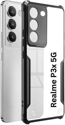 Hydbest Pouch for Realme P3X 5G(Black, Camera Bump Protector, Pack of: 1)