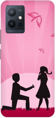 Bluvver Back Cover for Vivo Y75 5G, V2142 Printed Love Couple Mobile Back Cover(Multicolor, Hard Case, Pack of: 1)