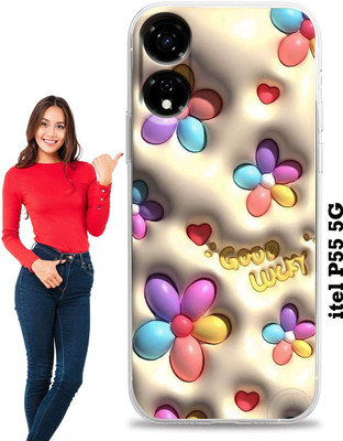 BUYMORE Back Cover for Itel P55 5G(Multicolor, Grip Case, Silicon, Pack of: 1)