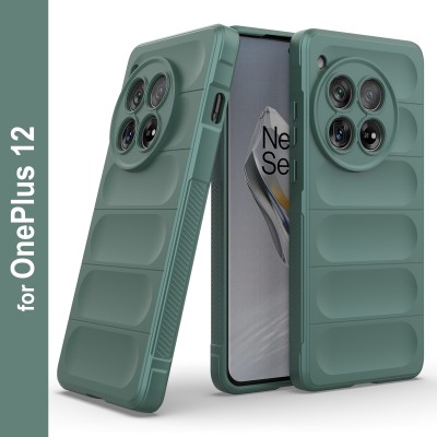 Zapcase Back Cover for OnePlus 12(Green, 3D Case, Silicon, Pack of: 1)