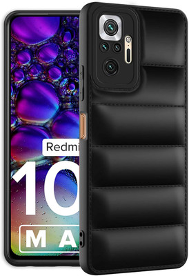 BOZTI Back Cover for Mi Redmi Note 10 Pro Max(Black, Puffer, Silicon, Pack of: 1)