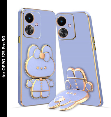 RESOURIS Back Cover for Oppo F25 Pro 5G, Oppo F25 Pro(Blue, Gold, Cases with Holder, Pack of: 1)
