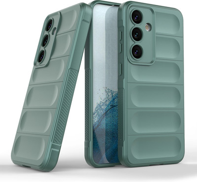 NakodaMobile Back Cover for SAMSUNG Galaxy S24 FE 5G(Green, 3D Case, Silicon, Pack of: 1)