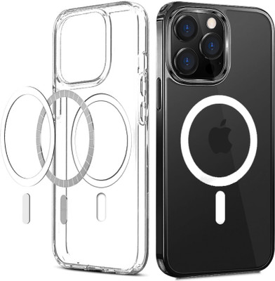CEDO XPRO Back Cover for Mag-Safe Cover for iPhone 15 Pro Max , Wireless Charging, with Designed Magnetic Lock(Transparent, Dual Protection, Pack of: 1)