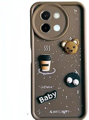 Seetu Back Cover for Vivo Y58 5G(Brown)